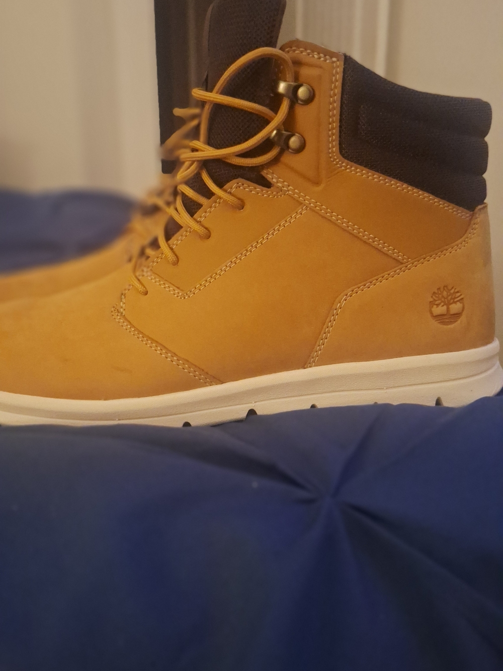 Timberland Wheat Nubuck Casual Leather Lace-Up Boot
